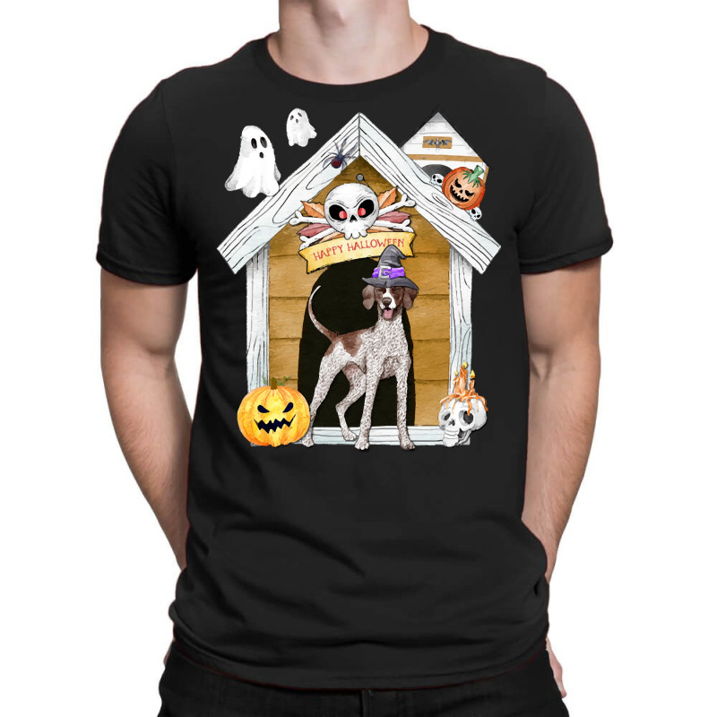 Funny Halloween Pointer Dog T  Shirt Halloween English Pointer Dog Wit T-shirt | Artistshot