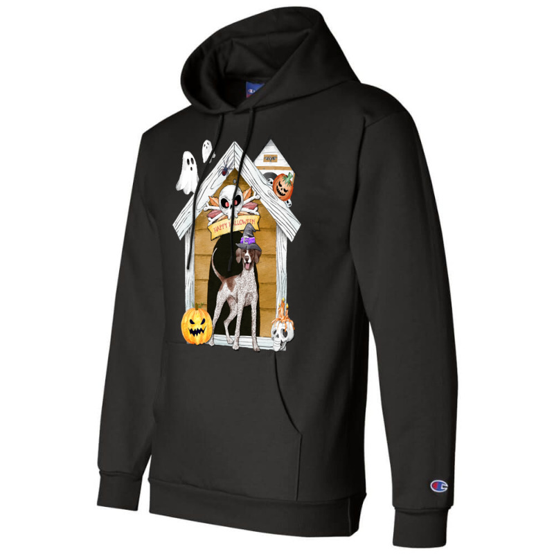 Funny Halloween Pointer Dog T  Shirt Halloween English Pointer Dog Wit Champion Hoodie | Artistshot