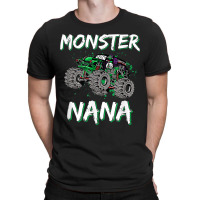 Monster Truck Rally Racing Nana Car Trucker Driver Mother T-shirt | Artistshot