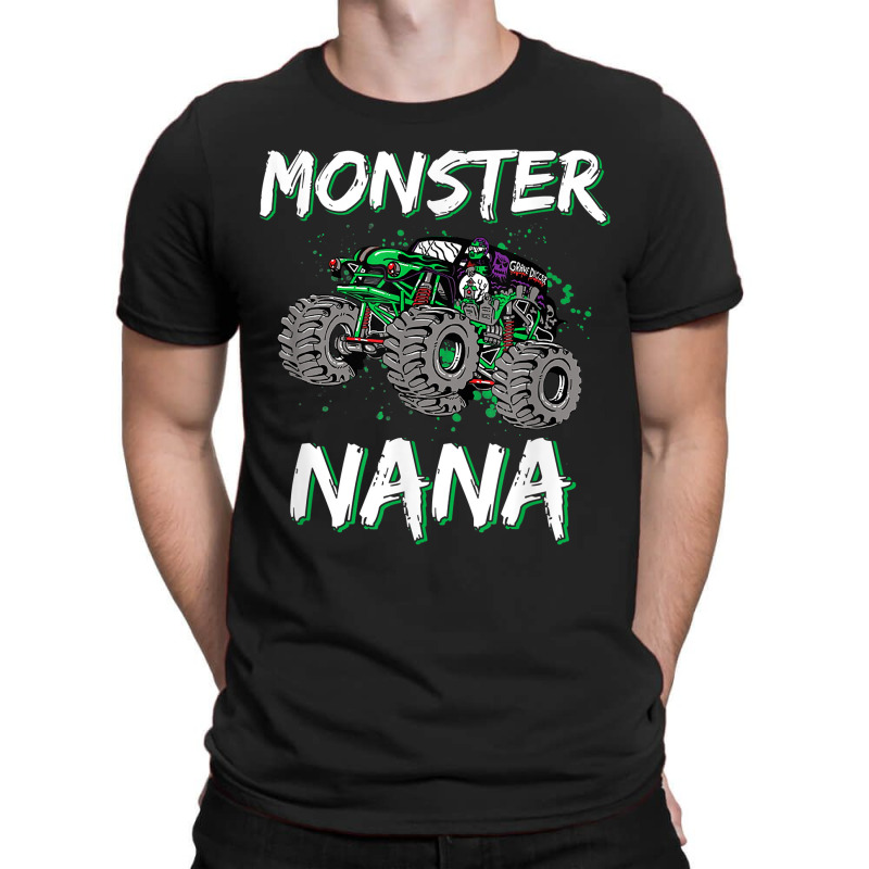 Monster Truck Rally Racing Nana Car Trucker Driver Mother T-shirt | Artistshot