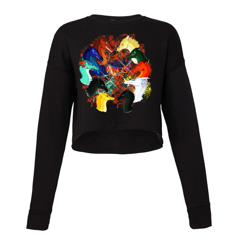 Novel Children's Fire All Cropped Sweater by Melia art | Artistshot