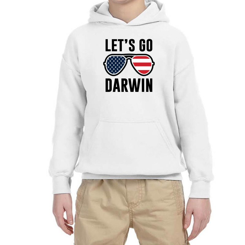 Let's Go Darwin Youth Hoodie by Storyofluke | Artistshot