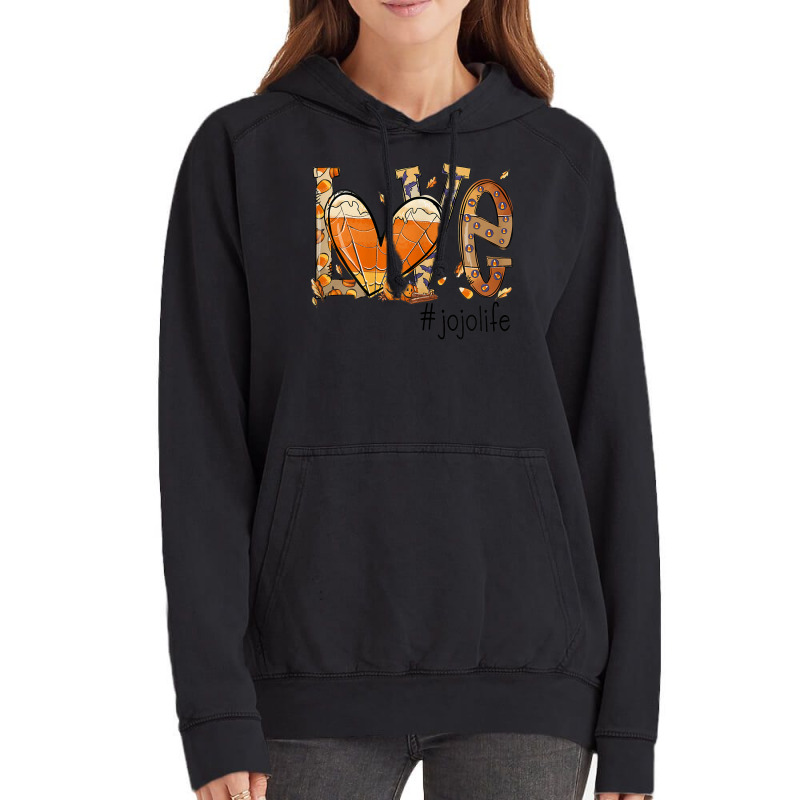 Womens Love Jojo Life Fall Season Autumn Pumpkin Halloween Vintage Hoodie by Orchid | Artistshot