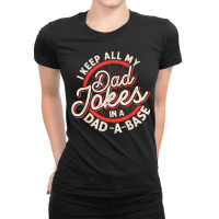 Programmer Dad Nerdy Father Database Geeky Dad Jokes Ladies Fitted T-shirt | Artistshot