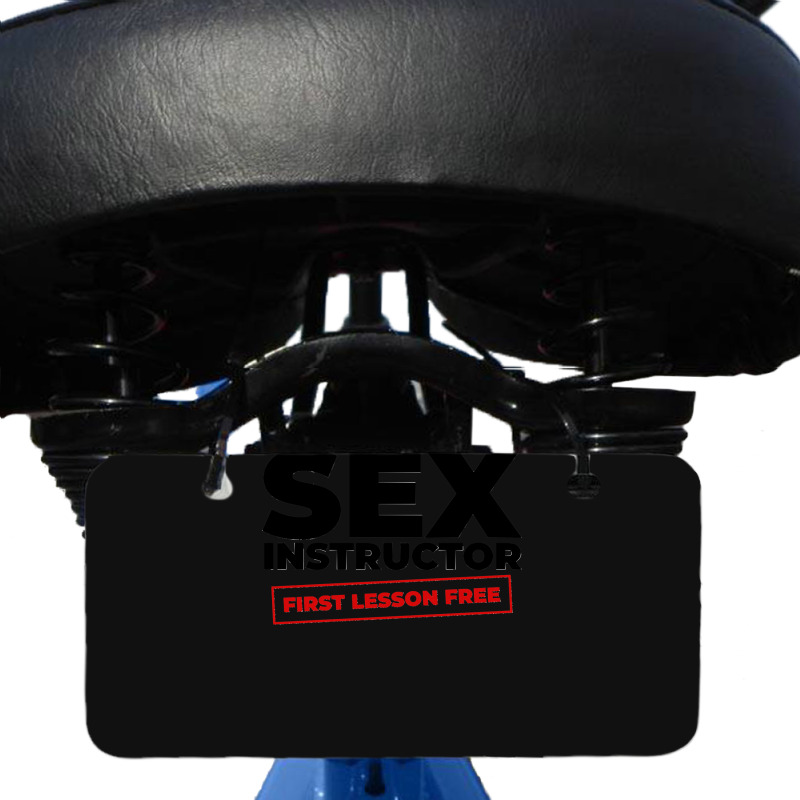 Sex Instructor Classic Bicycle License Plate by cm-arts | Artistshot