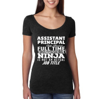 Assistant Principal Multitasking Ninja Women's Triblend Scoop T-shirt | Artistshot