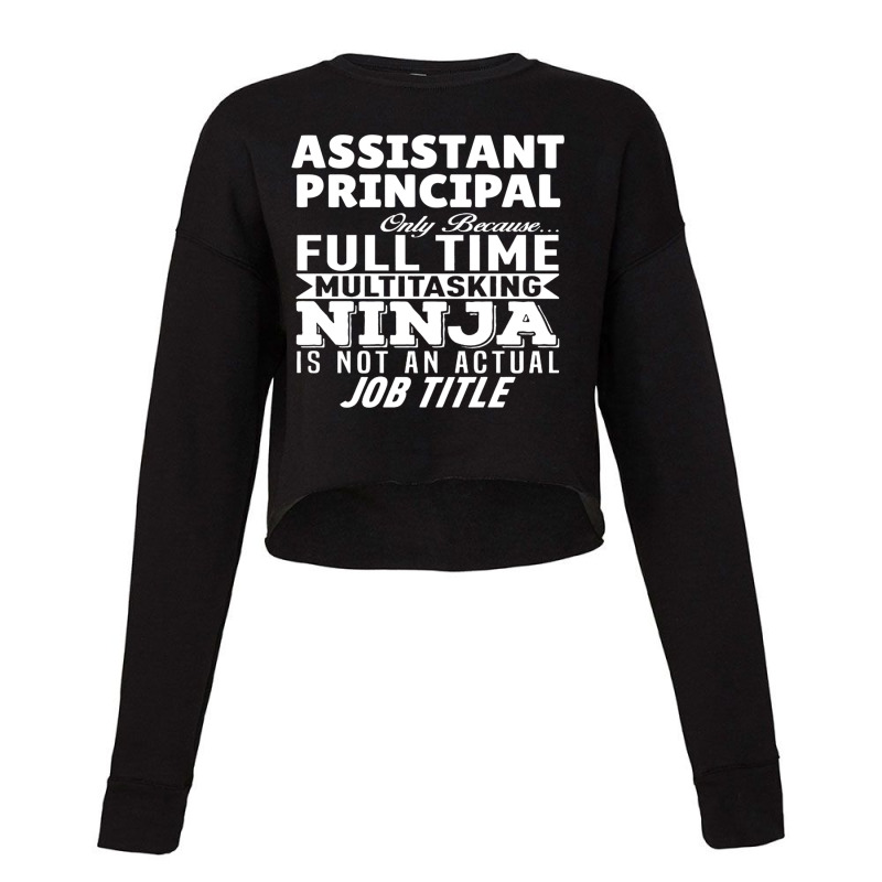 Assistant Principal Multitasking Ninja Cropped Sweater by MICHAELOHARRA | Artistshot