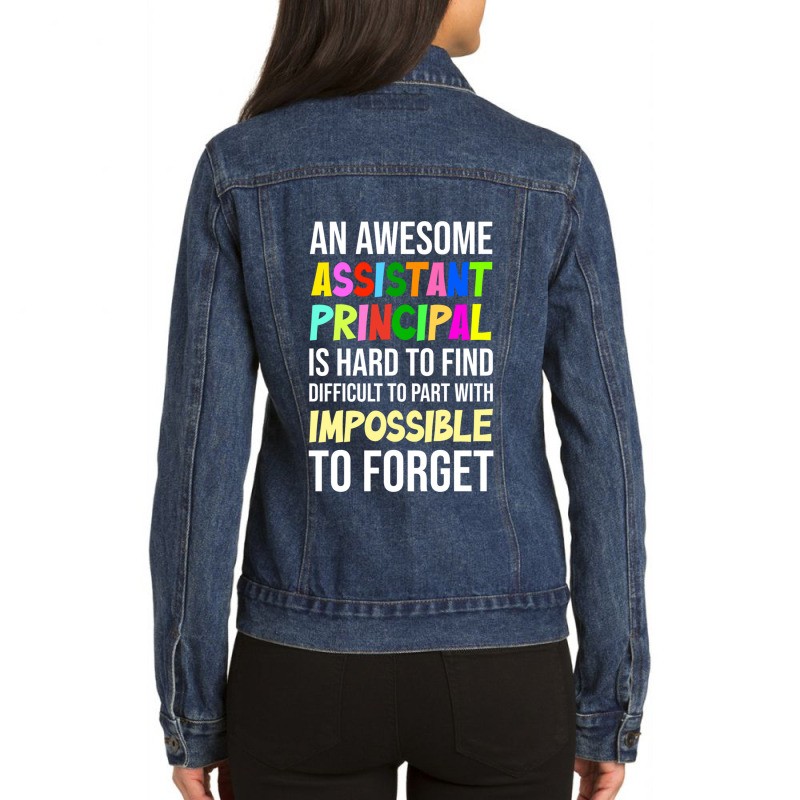 Assistant Principal Quote Assistant Principal Jobs Ladies Denim Jacket by MICHAELOHARRA | Artistshot