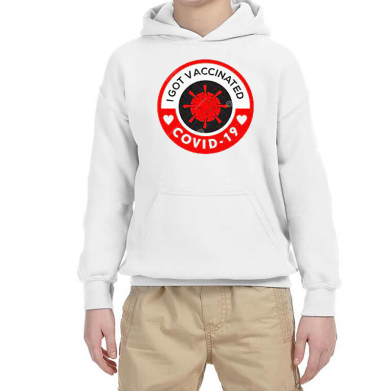 Vaccine13 I Got Vaccinated Youth Hoodie by ieardisj15 | Artistshot