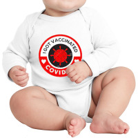 Vaccine13 I Got Vaccinated Long Sleeve Baby Bodysuit | Artistshot