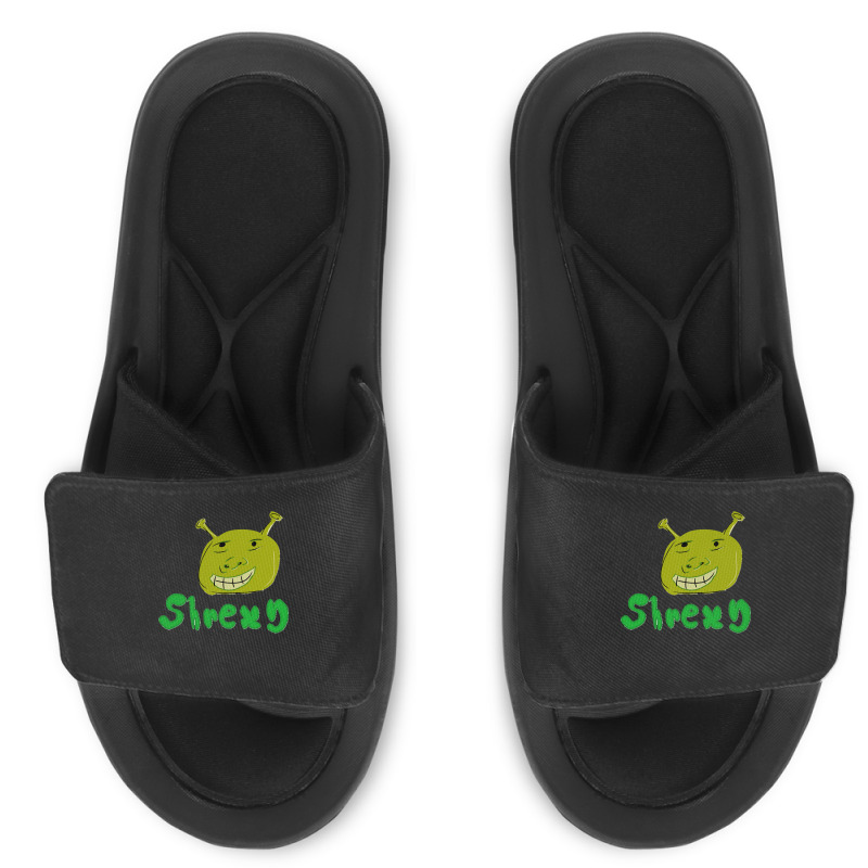 Shrug It Works On My Machine Funny Programmer Excuse White Design Slide Sandal | Artistshot