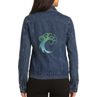 Simic Combine Crest Magic The Gathering Ladies Denim Jacket | Artistshot