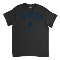 Cannelton Indiana In Vintage Athletic Navy Sports Design Classic T-shirt | Artistshot