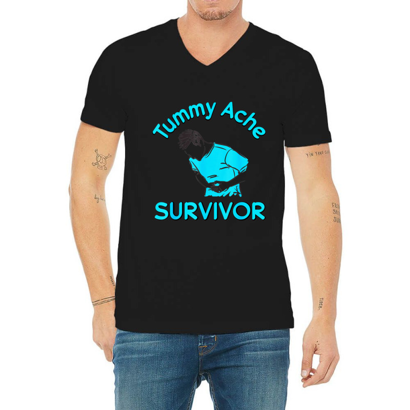 Tummy Ache Survivor V-Neck Tee by cm-arts | Artistshot