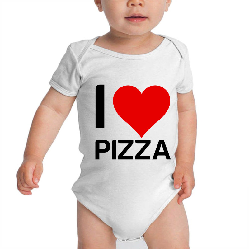 I Love Pizza Heart Baby Bodysuit | Artistshot