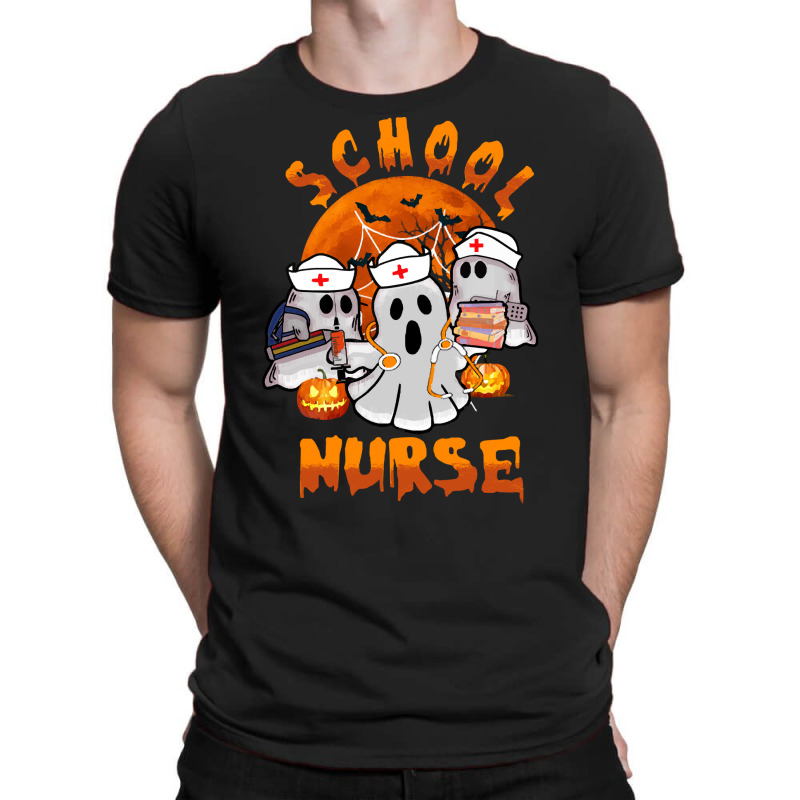 Gift Idea T  Shirt Cute Halloween Nurse Costume Ghost School T  Shirt T-shirt | Artistshot