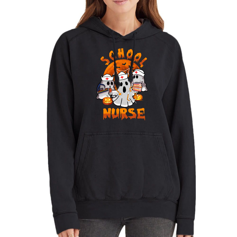 Gift Idea T  Shirt Cute Halloween Nurse Costume Ghost School T  Shirt Vintage Hoodie | Artistshot