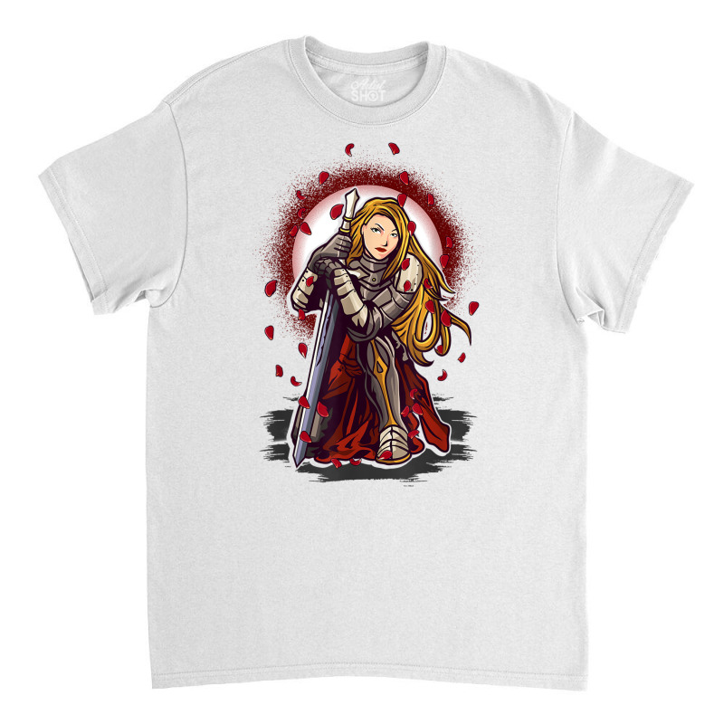 Woman Female Warrior Knight Medieval Fantasy Armor Sword T Shirt Classic T-shirt | Artistshot