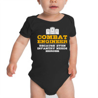 Combat Engineer   Engineer Gifts   Army Engineering T Shirt Baby Bodysuit | Artistshot