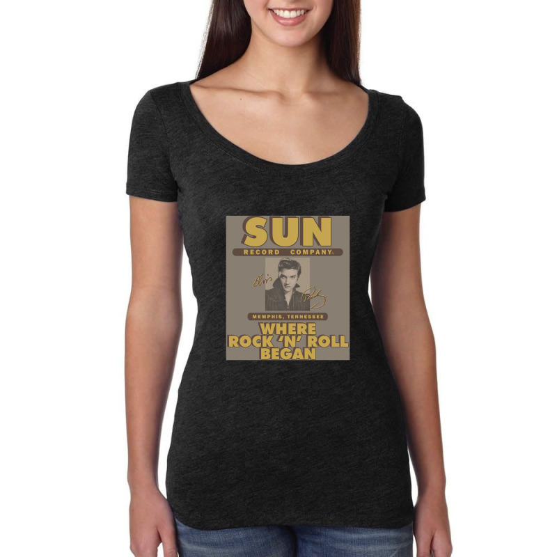 Sun, Sun Ad, Women's Triblend Scoop T-shirt | Artistshot