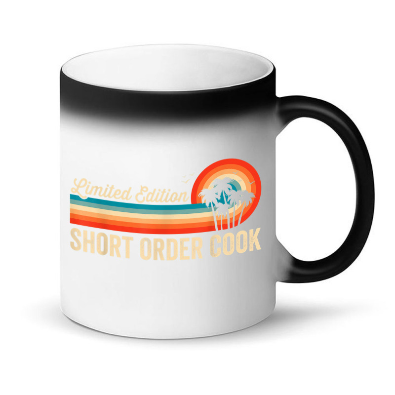 Short Order Cook Funny Birthday Retro Vintage Men Dad Magic Mug | Artistshot