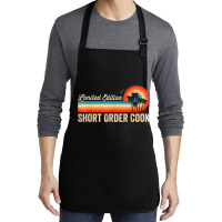 Short Order Cook Funny Birthday Retro Vintage Men Dad Medium-length Apron | Artistshot