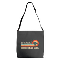 Short Order Cook Funny Birthday Retro Vintage Men Dad Adjustable Strap Totes | Artistshot