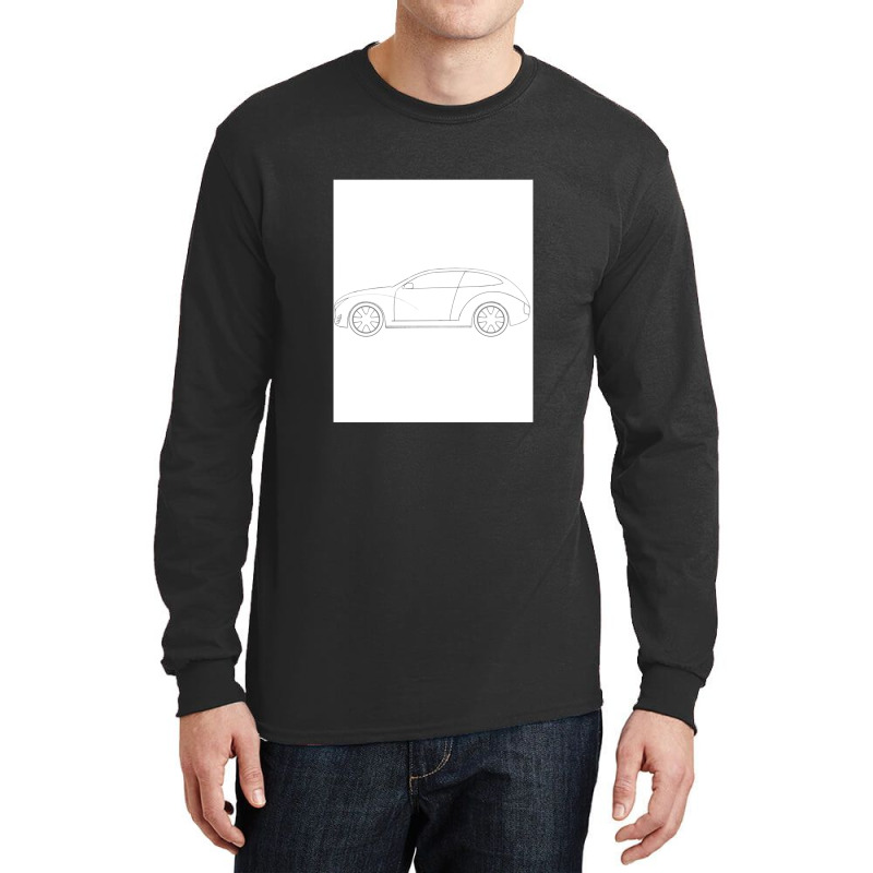 Car Technical Drawing - Shooting Brake Long Sleeve Shirts | Artistshot