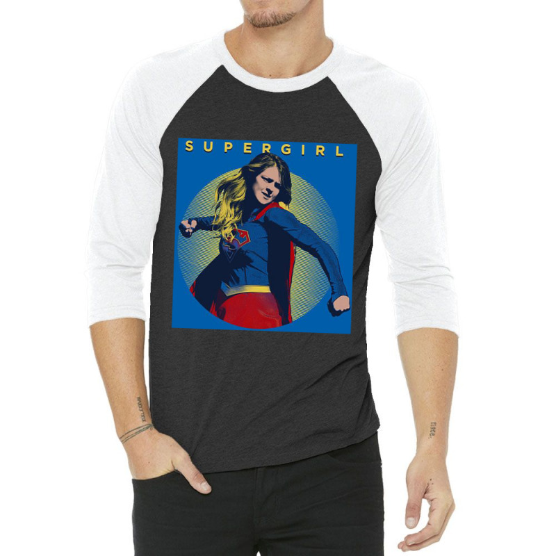 Supergirl, Classic Hero, 3/4 Sleeve Shirt | Artistshot