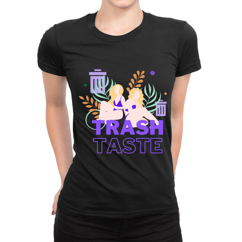 Trash Taste Weekly Audio Fanmaid Ladies Fitted T-Shirt by cm-arts | Artistshot