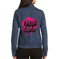 Trash Taste,trash Taste,graphics Ladies Denim Jacket | Artistshot