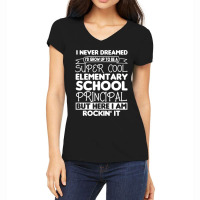 Super Cool Elementary School Principal Women's V-neck T-shirt | Artistshot