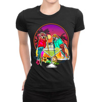 Tropical Summer Vacation Birds  Parrots Drinking Margarita Long Sleeve Ladies Fitted T-shirt | Artistshot