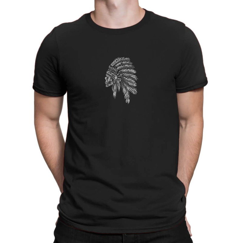 Native Skull T-Shirt by Dapper | Artistshot