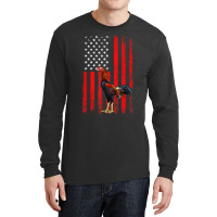 American Flag Cock Fighting Rooster Long Sleeve Shirts | Artistshot