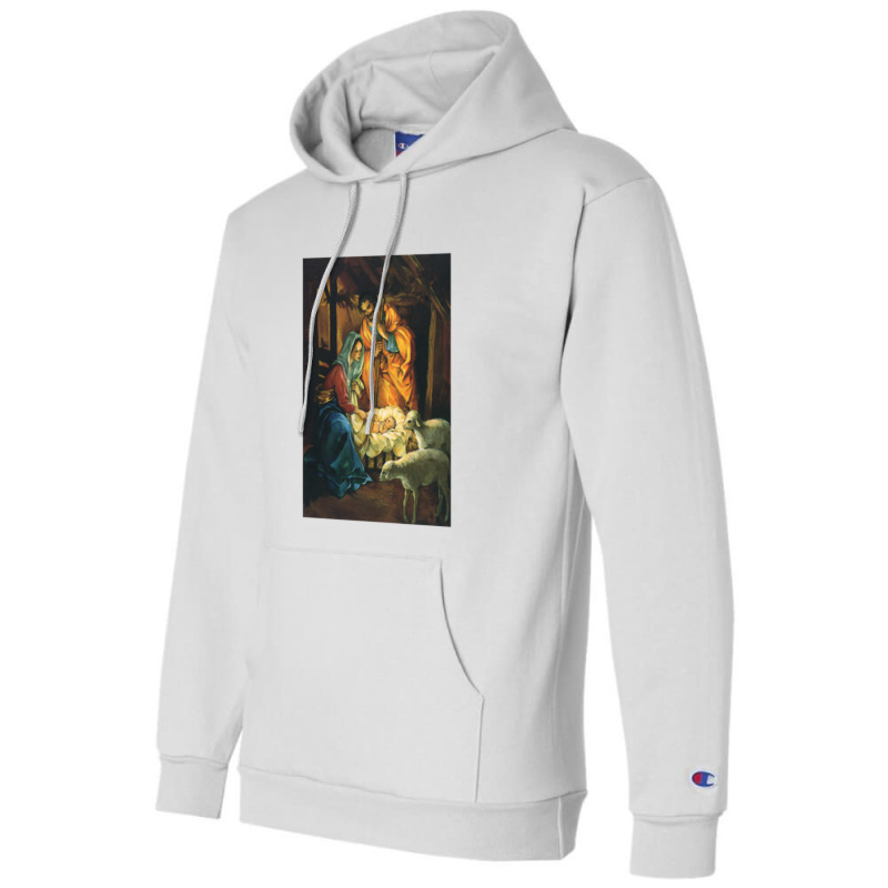 Vintage Christmas Nativity Champion Hoodie | Artistshot