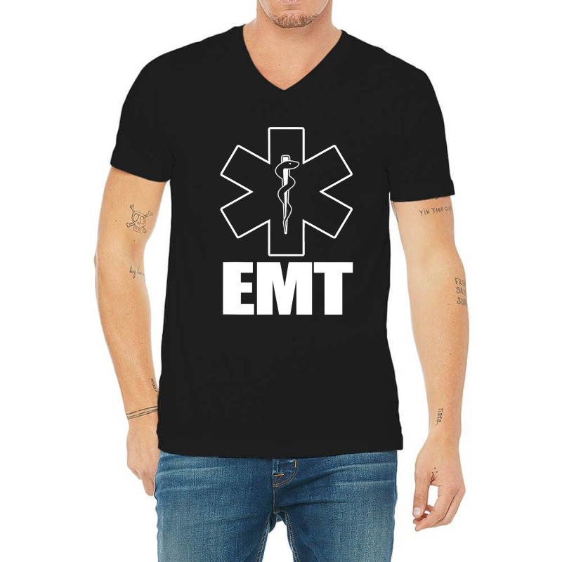 Emt Uniform Emergency Medical Technician V-neck Tee | Artistshot