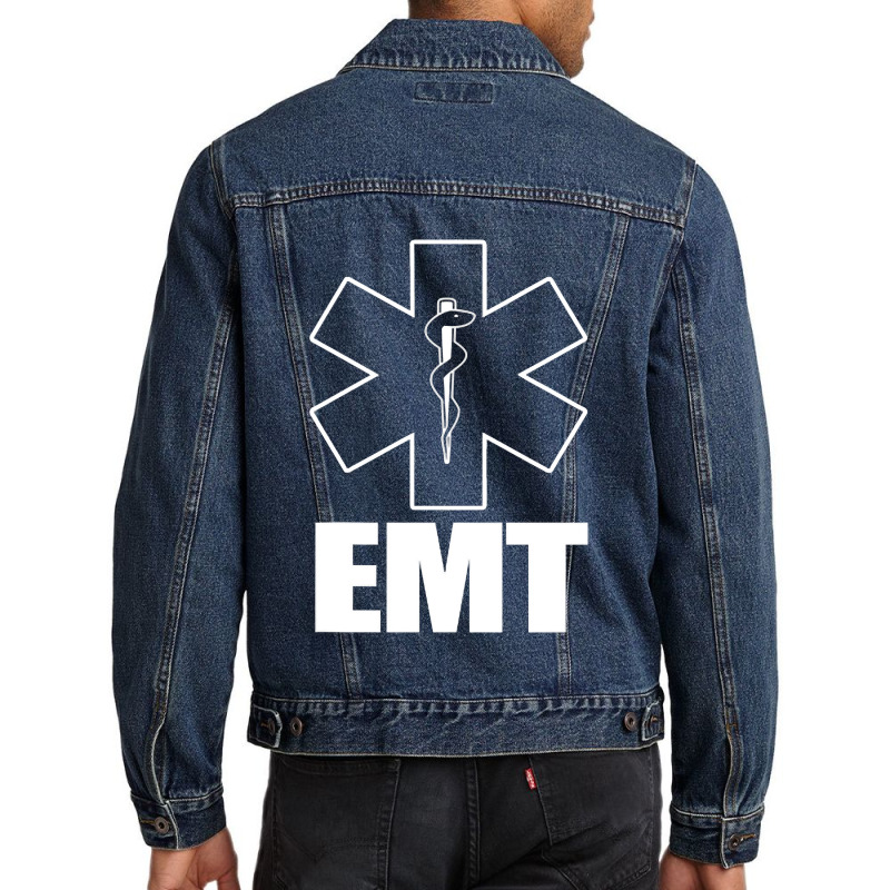 Emt Uniform Emergency Medical Technician Men Denim Jacket | Artistshot