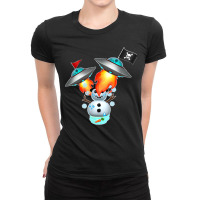 Ufo Bully Alien Invasion Snow Man Meltdown Ladies Fitted T-shirt | Artistshot