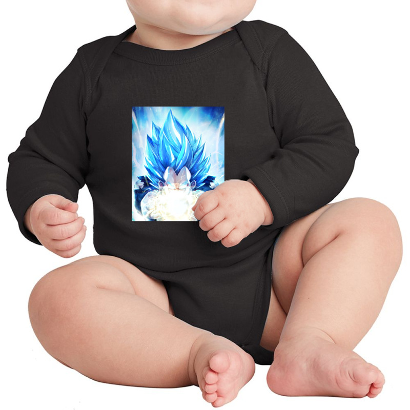 Vegeta Final Flash, Vegeta Long Sleeve Baby Bodysuit by telutiga | Artistshot