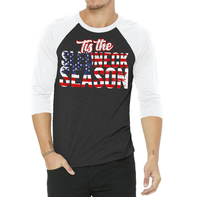 American Sledneck Season   Motor Sled Snowmobiler Christmas 3/4 Sleeve Shirt by Sombre | Artistshot