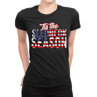 American Sledneck Season   Motor Sled Snowmobiler Christmas Ladies Fitted T-shirt | Artistshot