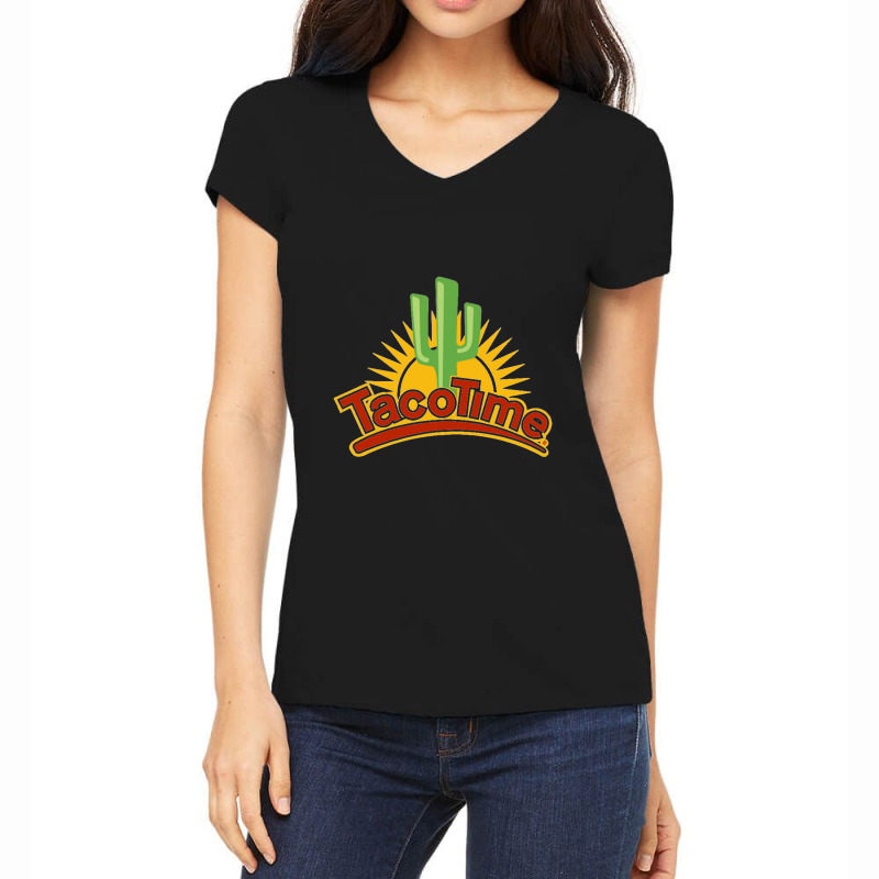 Resto Tacotime Women's V-Neck T-Shirt by Leslietorresw | Artistshot