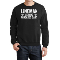 Football Lineman Hoodie   Serving Pancakes Daily Crewneck Sweatshirt | Artistshot