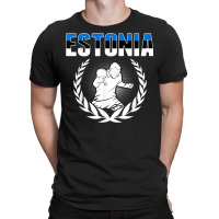 Estonia Table Tennis Fans Jersey Estonian Ping Pong Lovers T-shirt | Artistshot