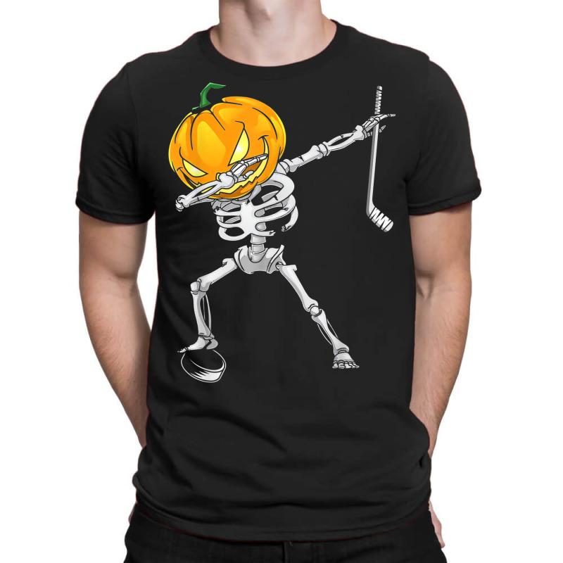 Cool Dabbing Skeleton Hockey Halloween Hockey Player T-shirt | Artistshot