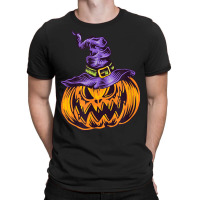 Halloween Pumpkin Witch Hat Witchcraft Costume T-shirt | Artistshot