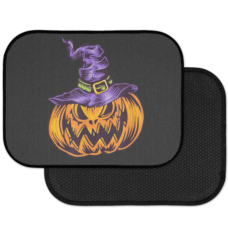 Halloween Pumpkin Witch Hat Witchcraft Costume Rear Car Mat | Artistshot