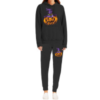 Halloween Pumpkin Witch Hat Witchcraft Costume Hoodie & Jogger Set | Artistshot