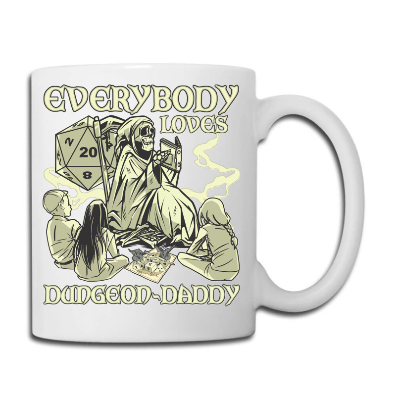 Rpg Gamer Dungeon Daddy D20 Dice Pen And Paper Board Game Classic Coffee Mug | Artistshot